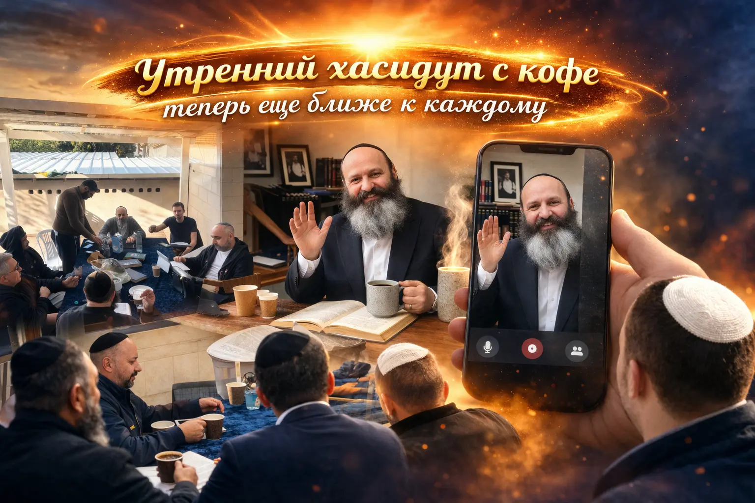 Утренний хасидут с кофе - теперь ещё ближе к каждому